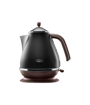 Delonghi | Icona Vintage | KBOV2001BK | Standard kettle | 2000 W | 1.7 L | Stainless steel | 360° rotational base | Black