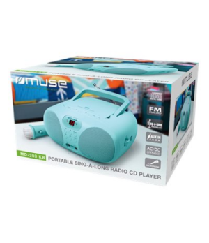 Muse | Portable Sing-A-Long Radio CD Player | MD-203 KB | AUX in | CD player | FM radio