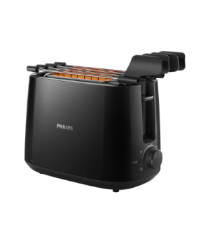 Philips | Daily Collection Toaster | HD2583/90 | Number of slots 2 | Housing material Plastic | Black