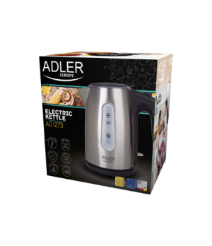 Adler | Kettle | AD 1273 | Standard | 1200 W | 1 L | Stainless steel | 360° rotational base | Stainless steel