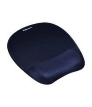 Fellowes | Foam mouse pad with wrist support | Mouse pad with wrist pillow | 202 x 235 x 25 mm | Sapphire