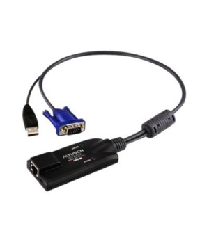 Aten | USB VGA KVM Adapter | 1 x RJ-45 Female, 1 x USB Male, 1 x HDB-15 Male