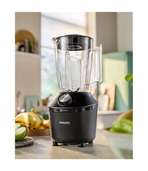 Philips Blender | HR2291/01 3000 Series | Tabletop | 600 W | Jar material Glass | Jar capacity 2 L | Ice crushing | Black