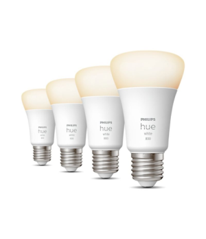 Hue W 9W A60 E27, 4pcs pack | E27 | 9 W | Warm White 2700K | Bluetooth and Zigbee