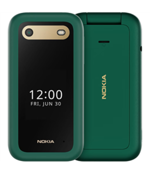 Nokia | 2660 Flip 4G | Green | 2.8 " | TFT LCD | 48 MB | 128 MB | Dual SIM | Nano-SIM | 3G | Bluetooth | 4.2 | USB version micro