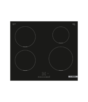 Bosch Hob | PIE611BB5E | Induction | Number of burners/cooking zones 4 | Touch | Timer | Black | Display