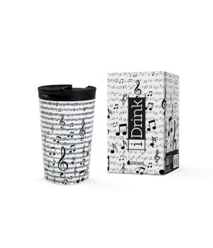 Nerūdijančio plieno puodelis Itotal MUSIC, 260ml