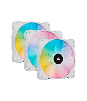 Corsair | 120mm White PWM Fan, Triple Pack with Lighting Node CORE | iCUE SP120 RGB ELITE Performance | Case Fan