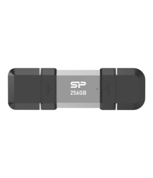 Silicon Power Dual USB Drive | Mobile C51 | 256 GB | USB Type-A and USB Type-C | Silver