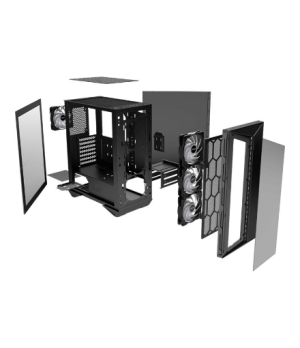 MSI MPG GUNGNIR 110R PC Case, Mid-Tower, USB 3.2, Black | MSI | MPG GUNGNIR 110R | Black | ATX | Power supply included No