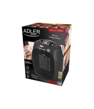 Adler | AD 7702 | Fan Heater | 1500  W | Number of power levels 2 | Black