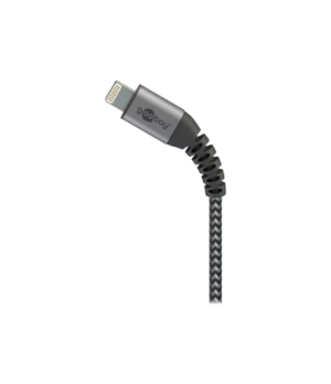 Goobay | Lightning to USB-A Textile Cable with Metal Plugs | 49268 | USB-A to Lightning