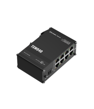 Teltonika Industrial Switch | TSW040 | Unmanaged | DIN rail mountable | 10/100 Mbps (RJ-45) ports quantity 8 | PoE+ ports quanti