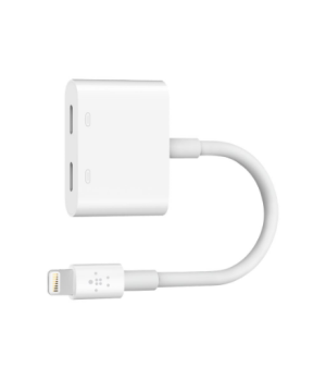 Belkin | Lightning Audio + Charge RockStar Cable, 11.5 cm, White | F8J198btWHT