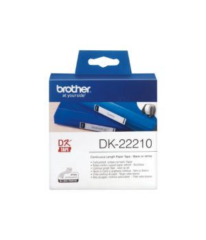 Brother | DK-22210 Continuous Length Paper Label | White | DK | 29mm | 30.5 m