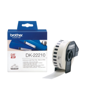 Brother | DK-22210 Continuous Length Paper Label | White | DK | 29mm | 30.5 m