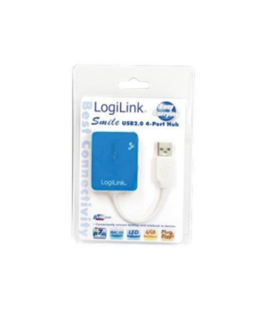 Logilink | USB 2.0 Hub 4-Port, Smile, Blue