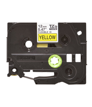 Brother | TZe-FX631 Flexible ID Laminated Tape | Black on Yellow | TZe | 8 m | 1.2 cm