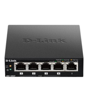 D-Link | Switch | DGS-1005P | Unmanaged | Desktop | Gigabit Ethernet (copper) ports quantity 5 | Power over Ethernet (PoE) ports