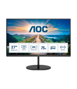 AOC | LCD Monitor | Q27V4EA | 27 " | IPS | QHD | 16:9 | 75 Hz | 4 ms | 2560 x 1440 | 250 cd/m² | Headphone out | HDMI ports quan