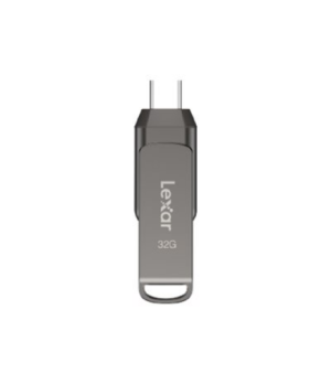 Lexar | 2-in-1 Flash Drive up to 100MB/s read | JumpDrive Dual Drive D400 | 32 GB | Type-C and Type-A USB 3.1 | Grey