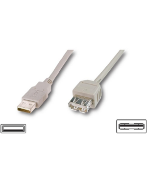 Logilink | USB 2.0 extensio cable, | USB-A to USB-A USB A female | USB A male