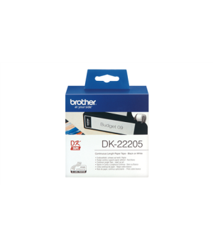 Brother | DK-22205 Continuous Length Paper Label | White | DK | 30.5 m