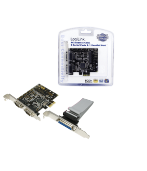 Logilink | 2 x serial (COM), 1 x parallel (LPT) | PCIe