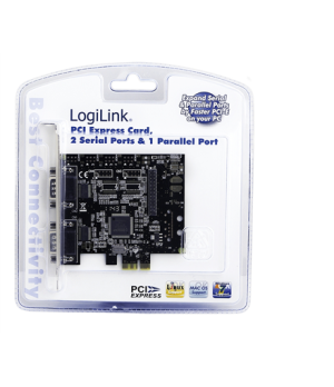 Logilink | 2 x serial (COM), 1 x parallel (LPT) | PCIe