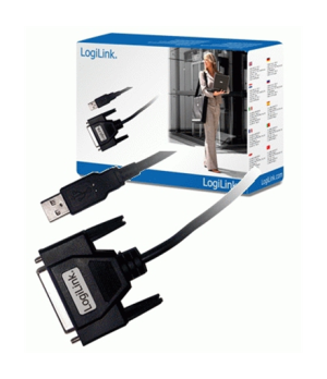 Logilink | USB 2.0 adapter to Paralel (LPT)  DB25 , 1,8m | USB-A to LPT USB A male | DB25