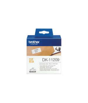 Brother | DK-11209 Small Address Labels | White | DK | 29mm x 62mm