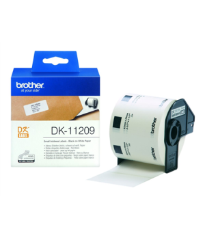 Brother | DK-11209 Small Address Labels | White | DK | 29mm x 62mm