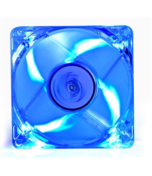 Deepcool Xfan 80 mm,  transparent frame with blue LED, 3Pin/2pin case ventilation fan