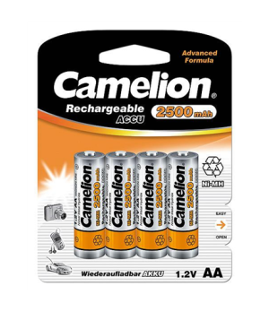 Camelion | AA/HR6 | 2500 mAh | Rechargeable Batteries Ni-MH | 4 pc(s)