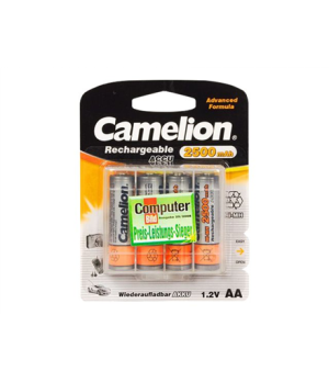 Camelion | AA/HR6 | 2500 mAh | Rechargeable Batteries Ni-MH | 4 pc(s)