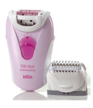 BRAUN SE-3270 Epilator Pink, 20 Tweezer System, SoftLift Tips, Dermatologically recommended, Massaging Rollers, 2 Speed Personal