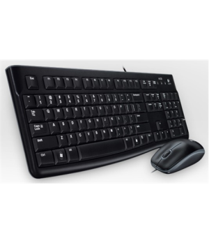 Logitech | LGT-MK120-US | Keyboard and Mouse Set | Wired | Mouse included | US | Black | USB Port | International EER