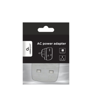 Gembird | AC power adapter, UK socket to EU Schuko plug, 7.5 A | Travel adapter