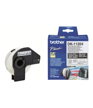 Brother | DK-11204 Multi Purpose Labels | White | DK | 17mm x 54mm