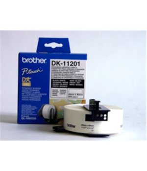 Brother | DK-11201 Standard Address Labels | Black, White | DK | 29mm x 90mm