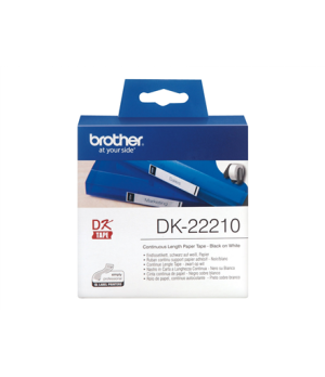 Brother | DK-22210 Continuous Length Paper Label | White | DK | 29mm | 30.5 m