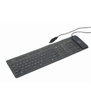 Gembird | Flexible keyboard | Wired | US | USB + PS/2