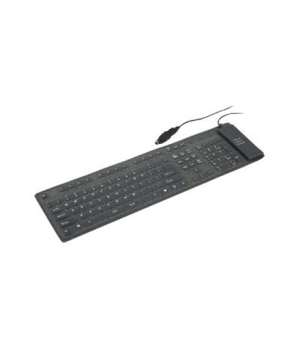 Gembird | Flexible keyboard | Wired | US | USB + PS/2