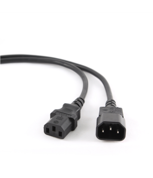 Cablexpert | PC-189-VDE power extension cable 1.8 meter | Black C14 coupler | C14 coupler