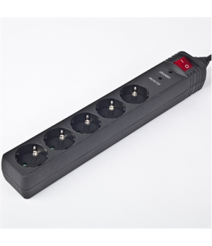 Surge Protector SPG5-C-5/ 1.5 m/ 5 Sockets/ Black