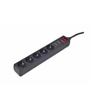 Surge Protector SPG5-C-5/ 1.5 m/ 5 Sockets/ Black