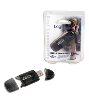 Logilink | Cardreader USB 2.0 Stick external for MMC, RS-MMC, SD and SD HC