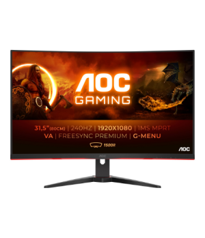 AOC | Curved Gaming Monitor | C32G2ZE | 31.5 " | VA | FHD | 16:9 | 240 Hz | 1 ms | 1920 x 1080 | 300 cd/m² | Headphone out (3.5m