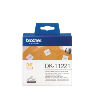 Brother | DK-11221 Square Paper Label | White | DK | 23mm