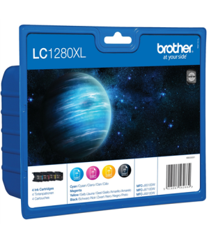 Brother LC1280XL Multipack | Ink Cartridge | Black, Cyan, Magenta, Yellow